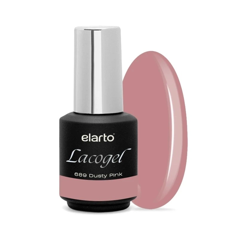elarto Lakier hybrydowy Lacogel Dusty Pink nr 689 7ml elarto Lakier hybrydowy Lacogel Dusty Pink nr 689 7ml