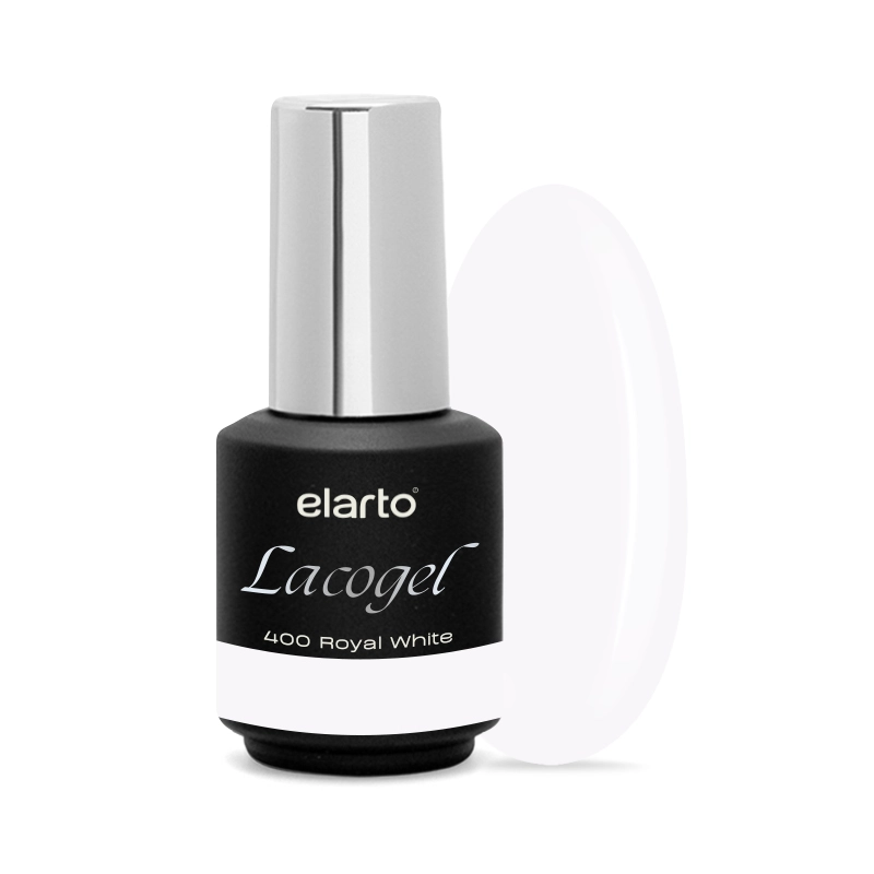 elarto Lakier hybrydowy Lacogel Royal White nr 400 7ml elarto Lakier hybrydowy Lacogel Royal White nr 400 7ml
