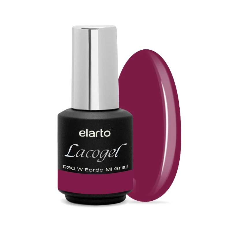 elarto Lakier hybrydowy Lacogel W bordo mi graj! nr 930 7ml elarto Lakier hybrydowy Lacogel W bordo mi graj! nr 930 7ml