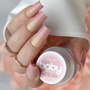 Żel Ombre 3w1 Baby Boomer Nailsology Clavier, Ombre, Art, Stamps, B03 „Brulee”, 3g.