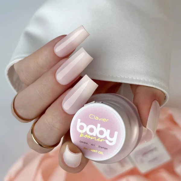 Żel Baby Boomer Profesjonalny 3w1 Nailsology Clavier, Ombre, Art, Stamps, F02 „Serenity”, 3g.
