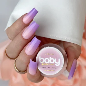 Ombre Żel 3w1 Baby Boomer Nailsology Clavier, Art, Stamps, P08 „Lavendelle”, 3g.