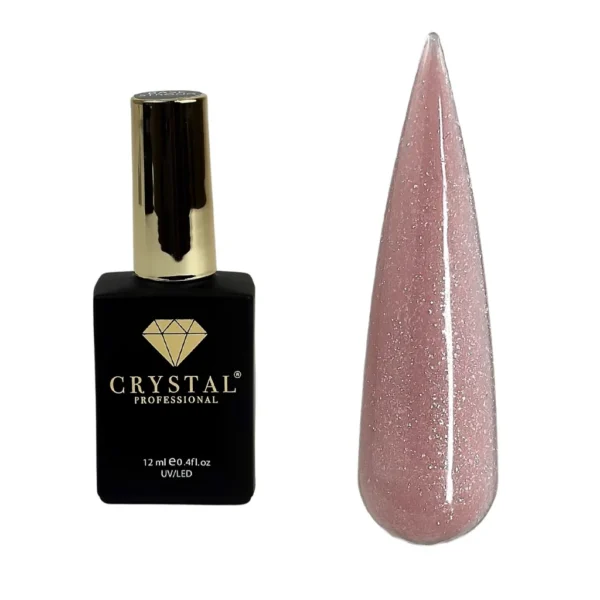 Crystal Base Shimmer №7 HEMA & TPO Free 12ml ciemna baza z drobinką do paznokci ciemna baza z drobinką do paznokci