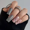 Lakier brokatowy z efektem Flash, hybrydowy, Nailsology Silver Divine 120, 8ml