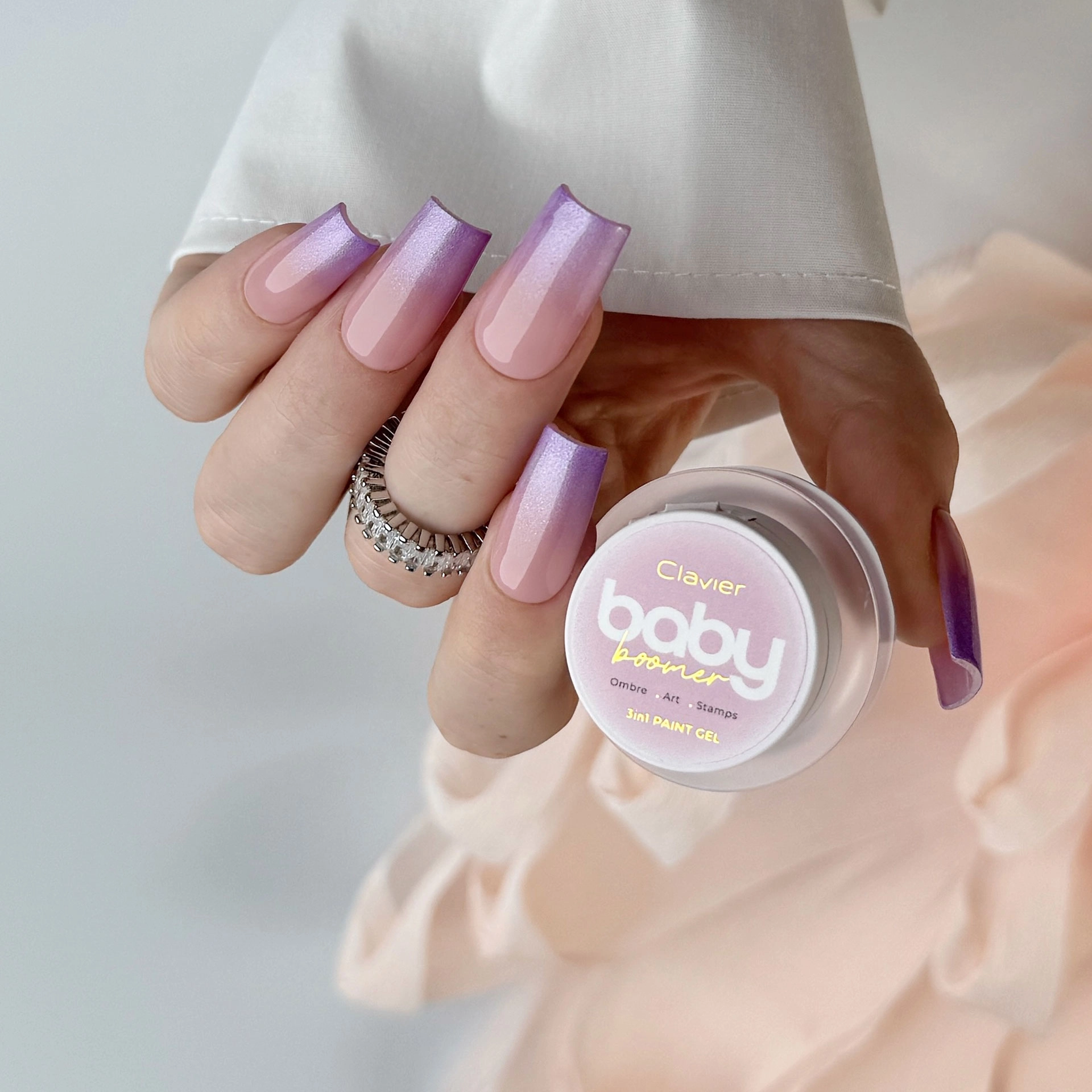 Baby Boomer żel 3w1 Clavier, Ombre, Art, Stamps, U04 „Violina”, 3g.