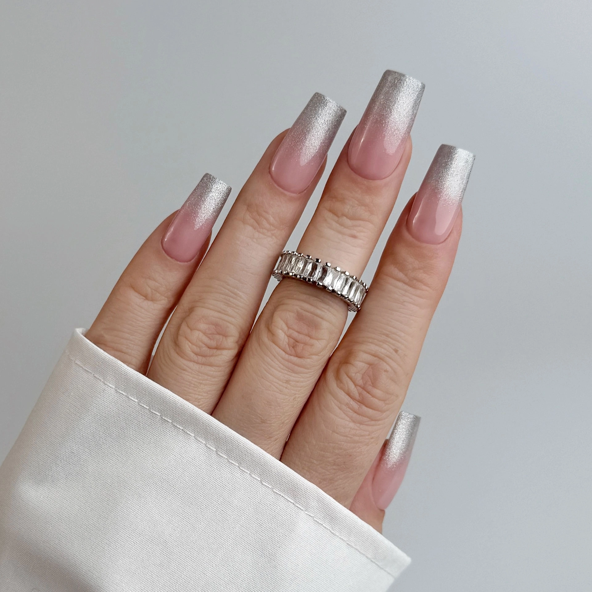 kwadrat-4-2 Baby Boomer żel 3w1 Clavier, Ombre, Art, Stamps, U05 „Silvera”, 3g.