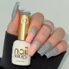 Lakier brokatowy z efektem Flash, hybrydowy Nailsology, Sea Life Blue 124, 8ml