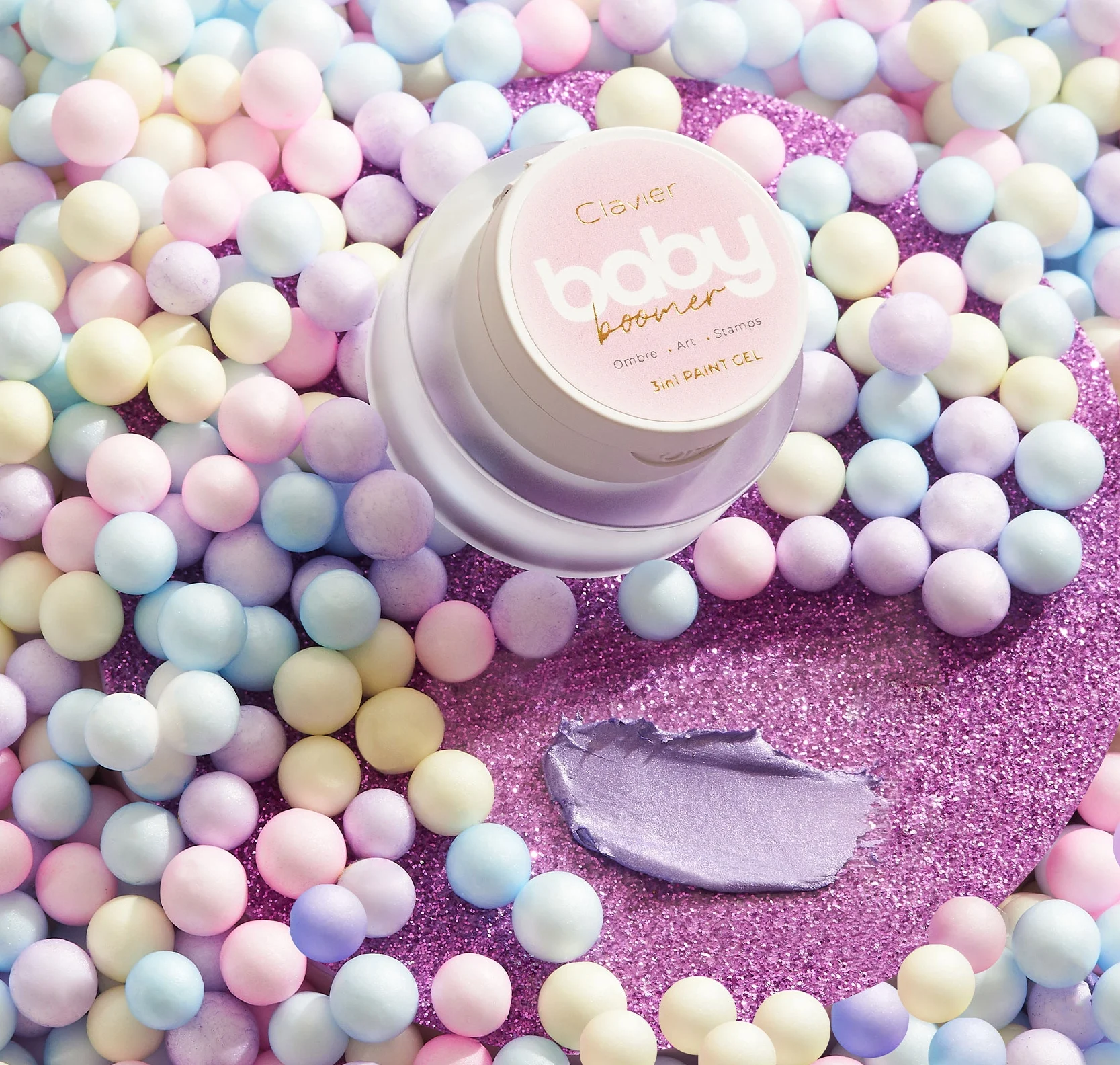 Baby Boomer żel 3w1 Clavier, Ombre, Art, Stamps, U04 „Violina”, 3g.