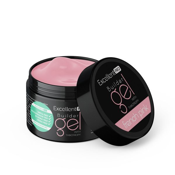 Żel Excellent PRO Builder Gel With Thixotropy French Pink 50g.