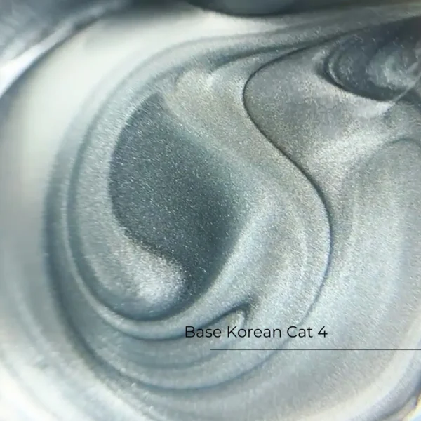 Crystal Base Korean Cat №4 HEMA & TPO Free półprzeźroczysta baza do paznokci z pyłkiem