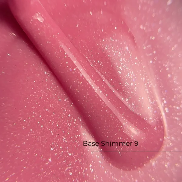 Crystal Base Shimmer №9 HEMA & TPO 12ml Free baza do paznokci z drobinką Free baza do paznokci z drobinką