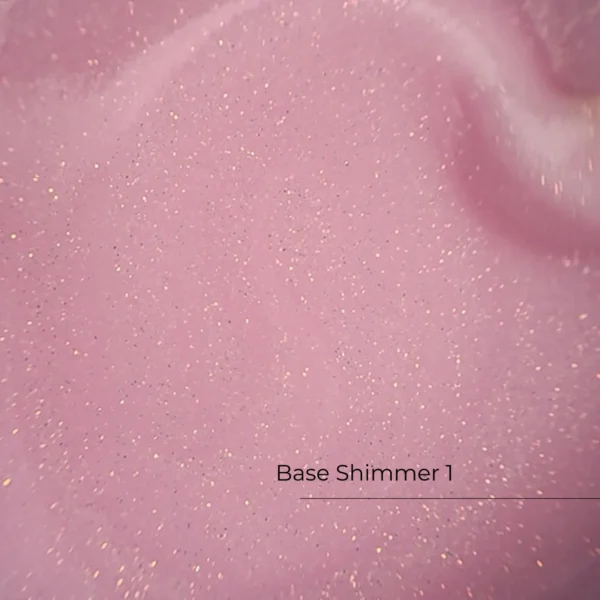 Crystal Base Shimmer №1 HEMA & TPO Free 12ml baza do paznokci ze złotą drobinką Crystal Base Shimmer №1 HEMA & TPO Free 12ml baza do paznokci ze złotą drobinką