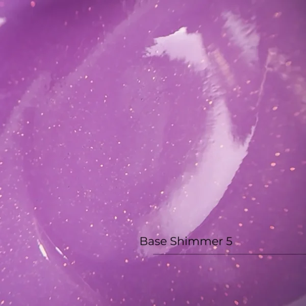 Crystal Base Shimmer №5 HEMA & TPO Free 12ml baza fioletowa z drobinką baza fioletowa z drobinką