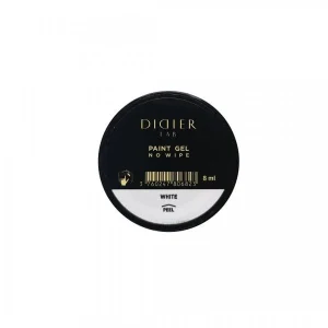 Paint gel "Didier lab"No wipe, white, 8ml