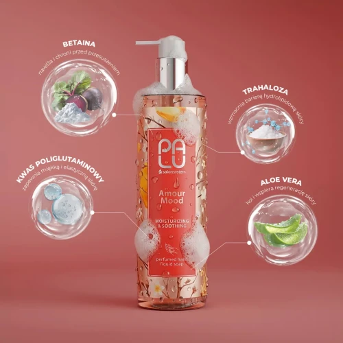 PALU AMOUR MOOD 400ml Nawilżająco-kojące mydło do rąk PALU AMOUR MOOD 400ml Nawilżająco-kojące mydło do rąk