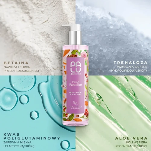 PALU PURE PARADISE 400ml Nawilżająco-kojące mydło do rąk Nawilżająco-kojące mydło do rąk