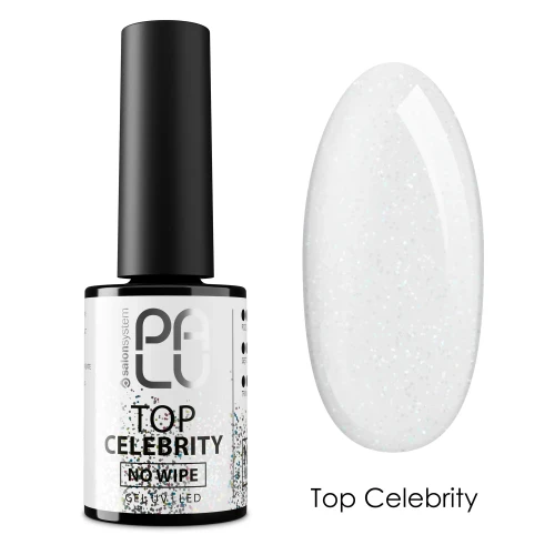 PALU Top Celebrity No wipe 11g top do paznokci z efektem brokatu