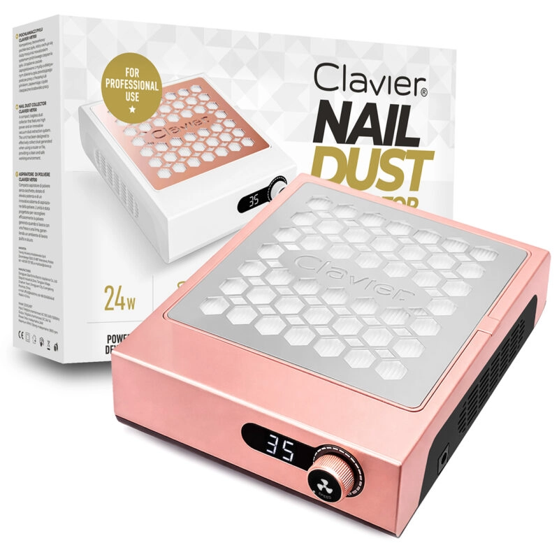 pochlaniacz-V8700-glowne-800x800 Profesjonalny pochłaniacz pyłu do paznokci V8700 – 24W, 3800 rpm, Clavier Rose Gold