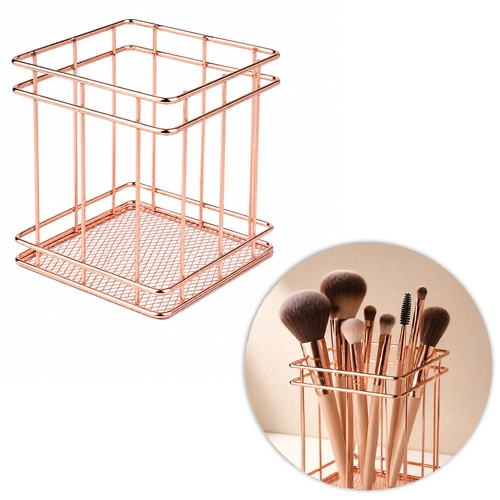 Stojak organizer pojemnik na pędzelki rose gold Nr 3 Stojak organizer pojemnik na pędzelki rose gold Nr 3