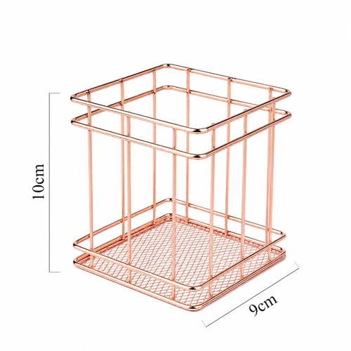 Stojak organizer pojemnik na pędzelki rose gold Nr 3