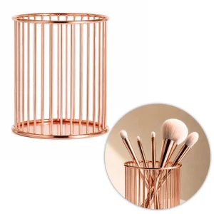 Stojak organizer pojemnik na pędzelki rose gold Nr 5