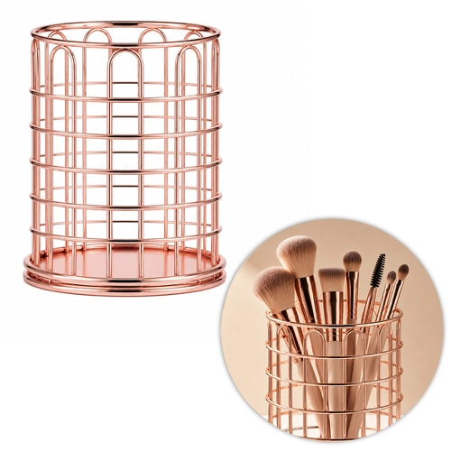 Stojak organizer pojemnik na pędzelki rose gold Nr 7 Stojak organizer pojemnik na pędzelki rose gold Nr 7