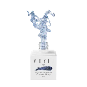 Moyci Top UNIVERSE OF SPARKLE Lakier nabłyszczający NO WIPE 6ml – COSMIC NAVY