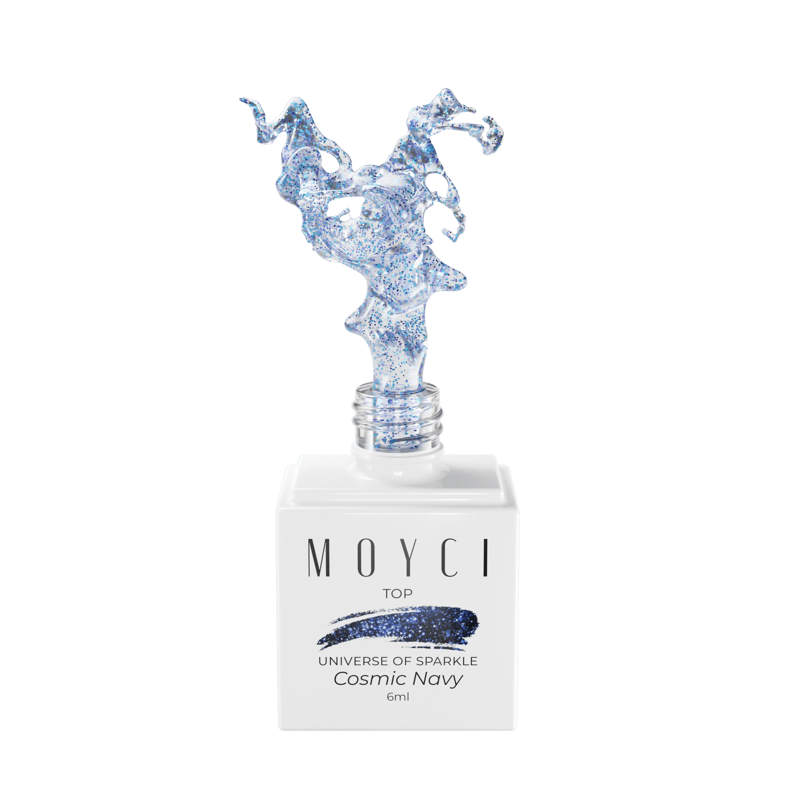 Moyci Top COSMIC NAVY Moyci Top UNIVERSE OF SPARKLE Lakier nabłyszczający NO WIPE 6ml – COSMIC NAVY