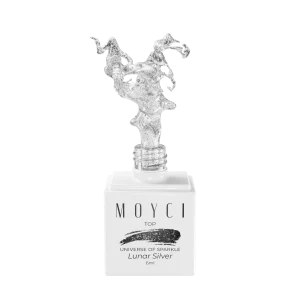 Moyci Top UNIVERSE OF SPARKLE Lakier nabłyszczający NO WIPE 6ml – LUNAR SILVER